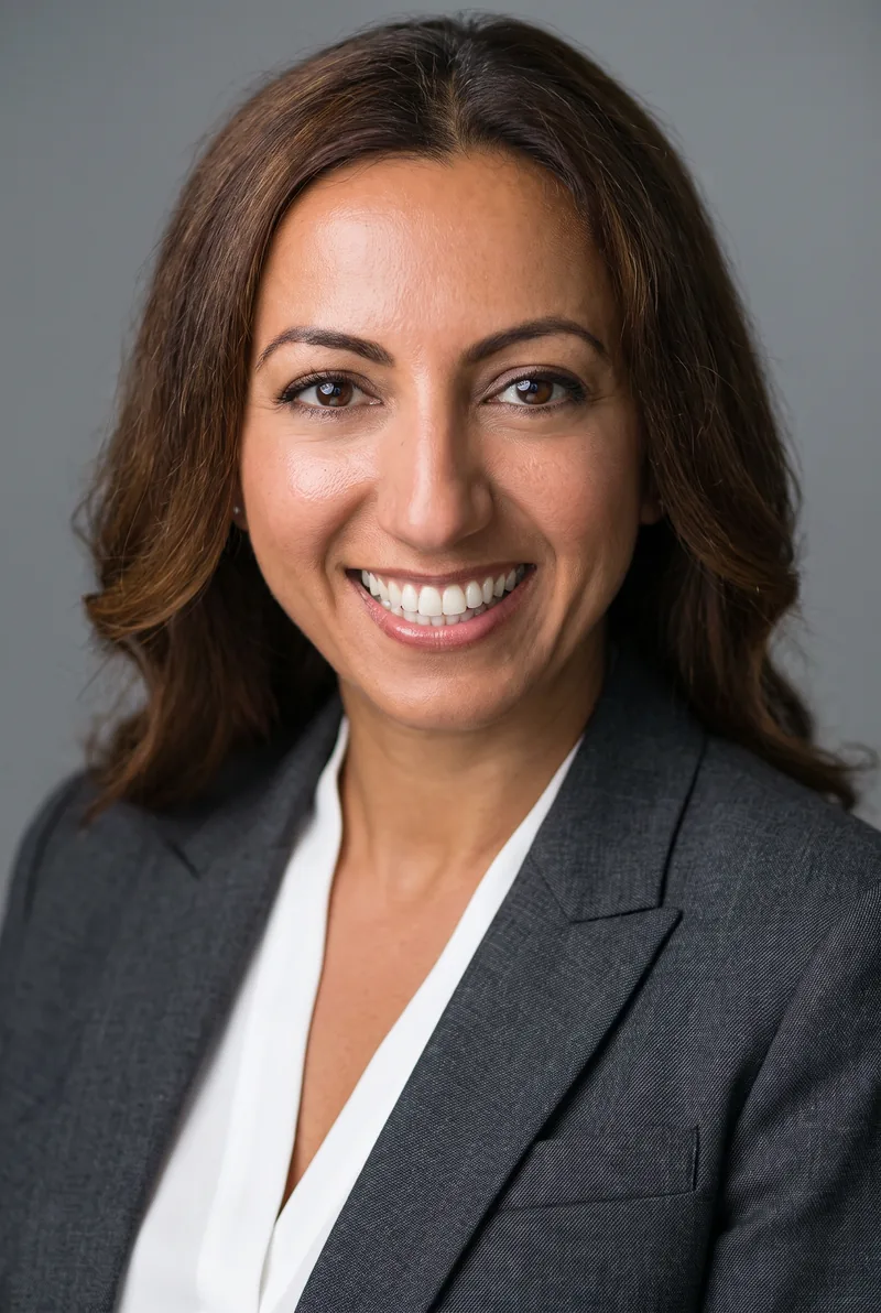 AI-generated portrait of Andi Lew, keynote speaker