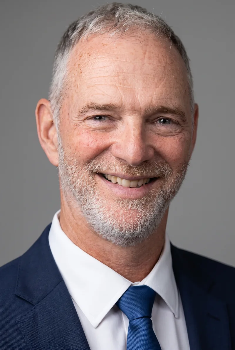 AI-generated portrait of Andrew Grant, keynote speaker