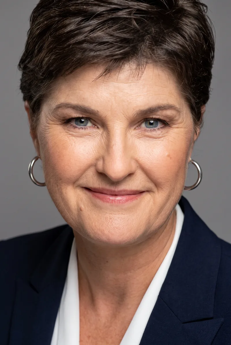 AI-generated portrait of Anna-Louise Bouvier, keynote speaker