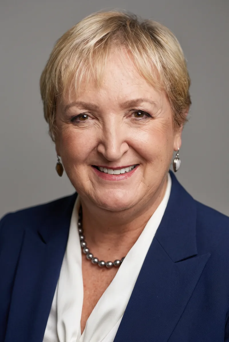 AI-generated portrait of Avril Henry AM, keynote speaker