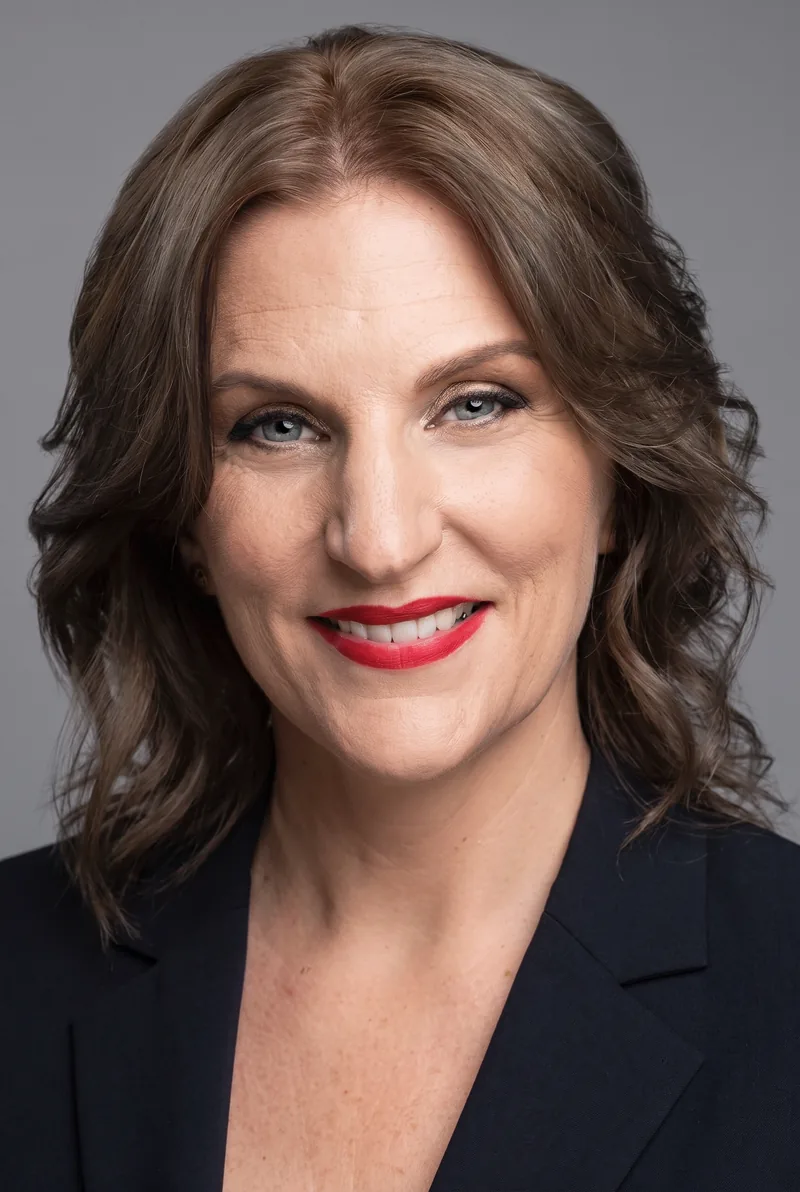 AI-generated portrait of Becky Hirst FRSA, keynote speaker