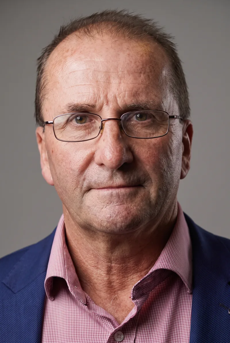 AI-generated portrait of Bob Hunter, keynote speaker