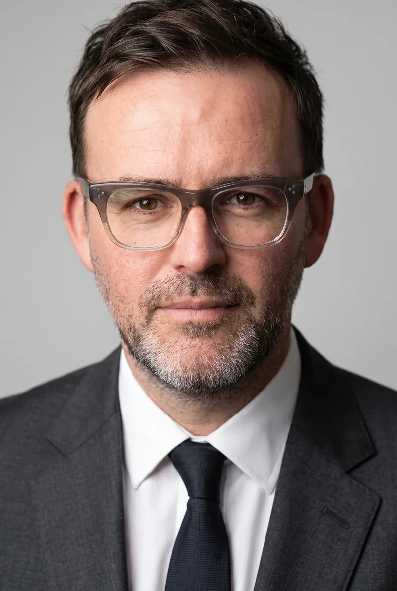 AI-generated portrait of Brent Smart, keynote speaker