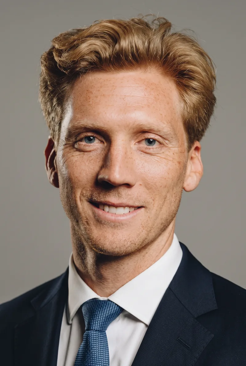 AI-generated portrait of Brett Connellan, keynote speaker