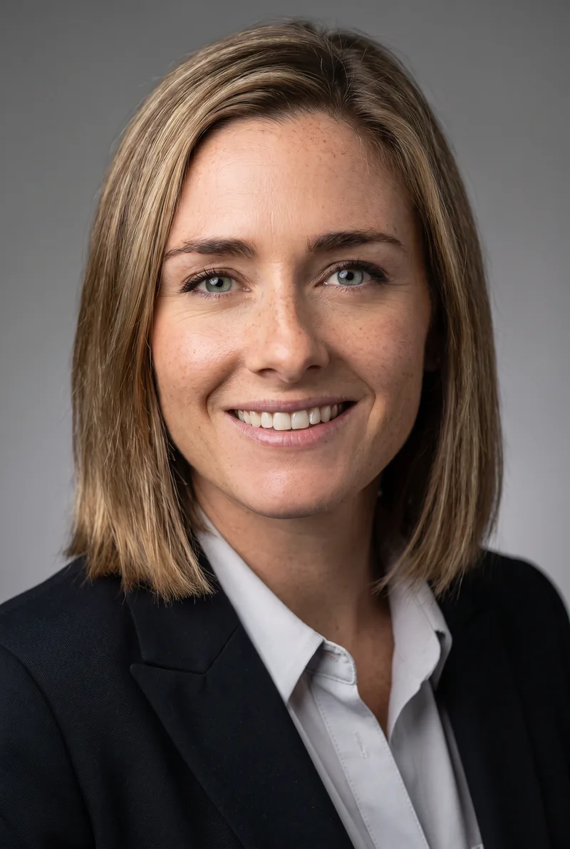 AI-generated portrait of Charlotte Bellis, keynote speaker