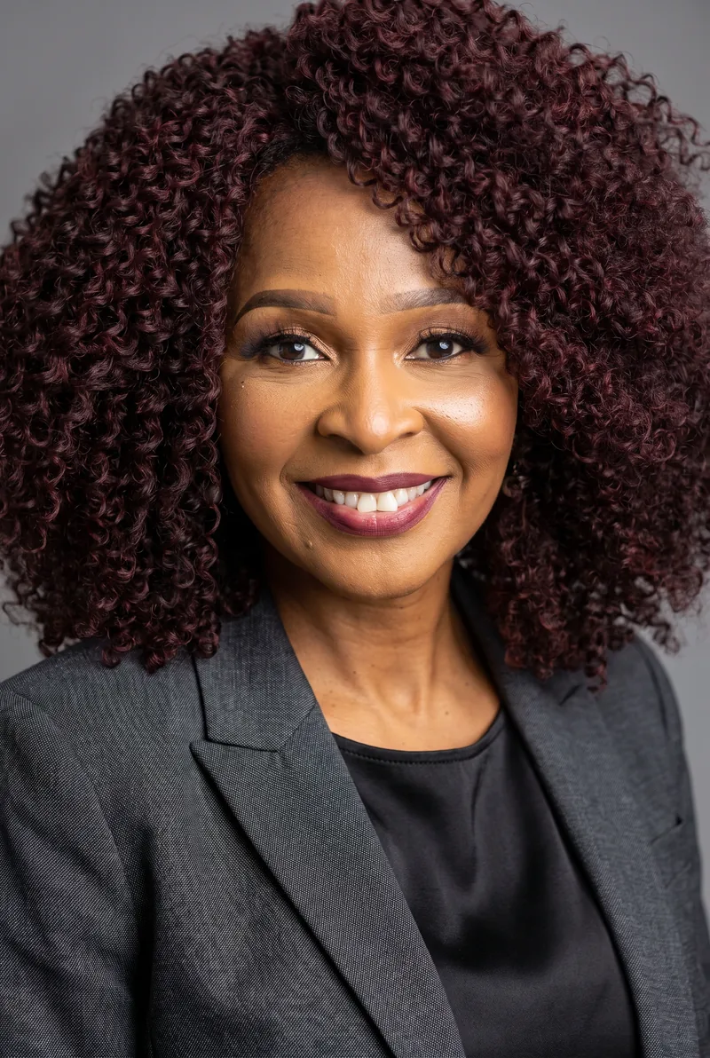 AI-generated portrait of Christine Mudavanhu, keynote speaker