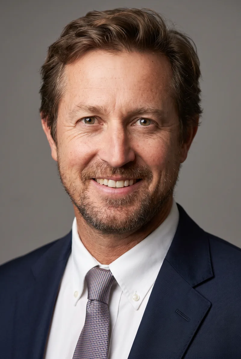 AI-generated portrait of Dr Chadden Hunter, keynote speaker