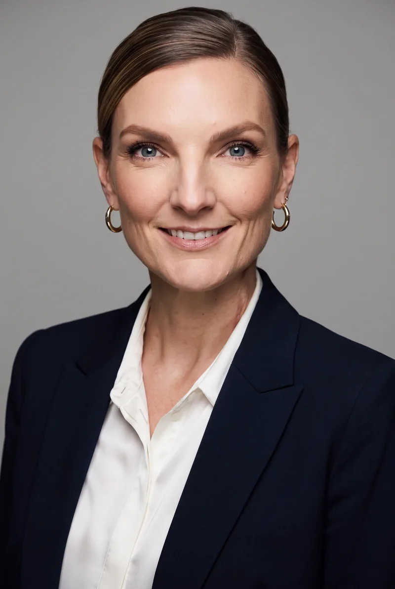AI-generated portrait of Emily Somers, keynote speaker