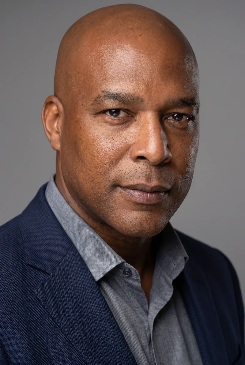 AI-generated portrait of Eric Bailey, keynote speaker