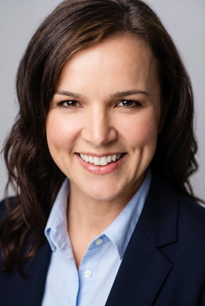 AI-generated portrait of Felicity Harley, keynote speaker