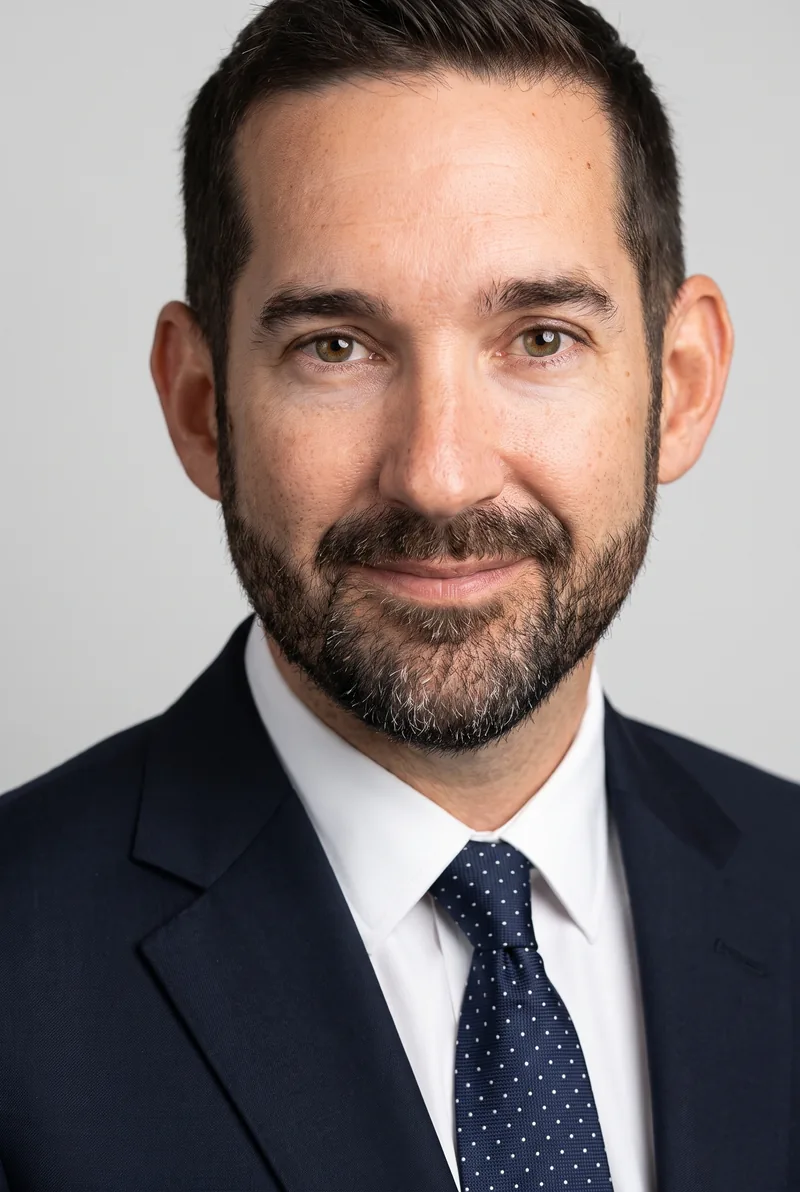AI-generated portrait of Ian Siegel, keynote speaker