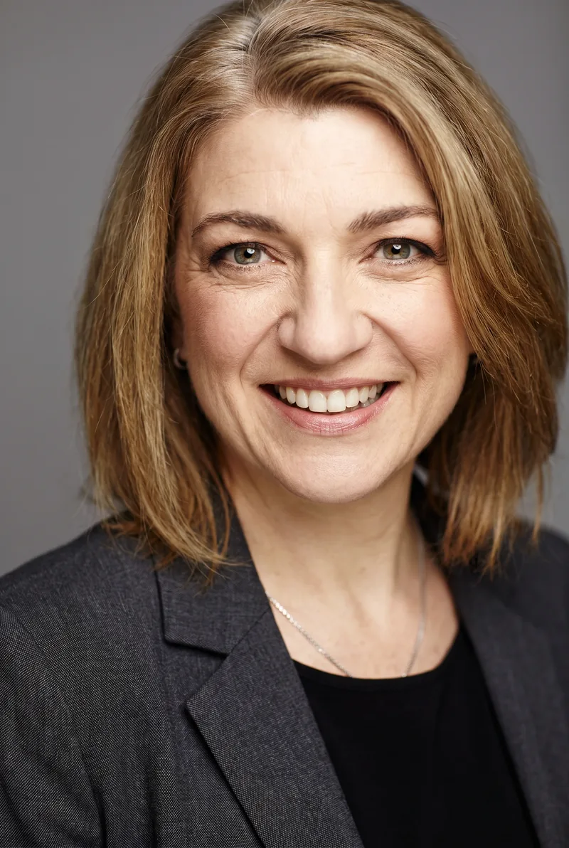 AI-generated portrait of Jackie Loeb, keynote speaker