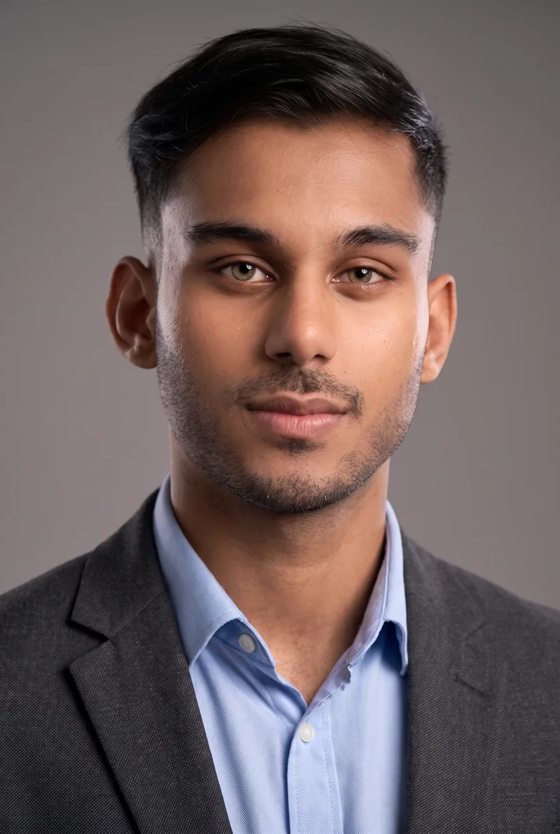AI-generated portrait of Jahin Tanvir, keynote speaker