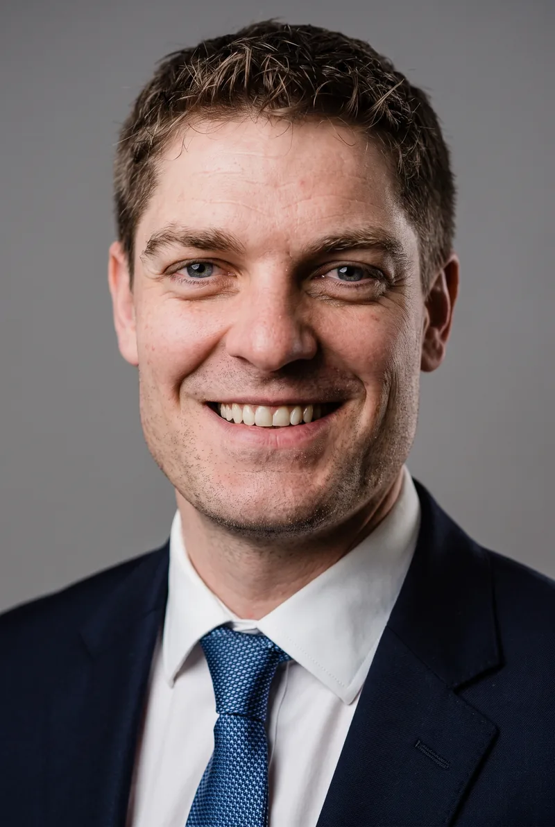 AI-generated portrait of James Fuller, keynote speaker