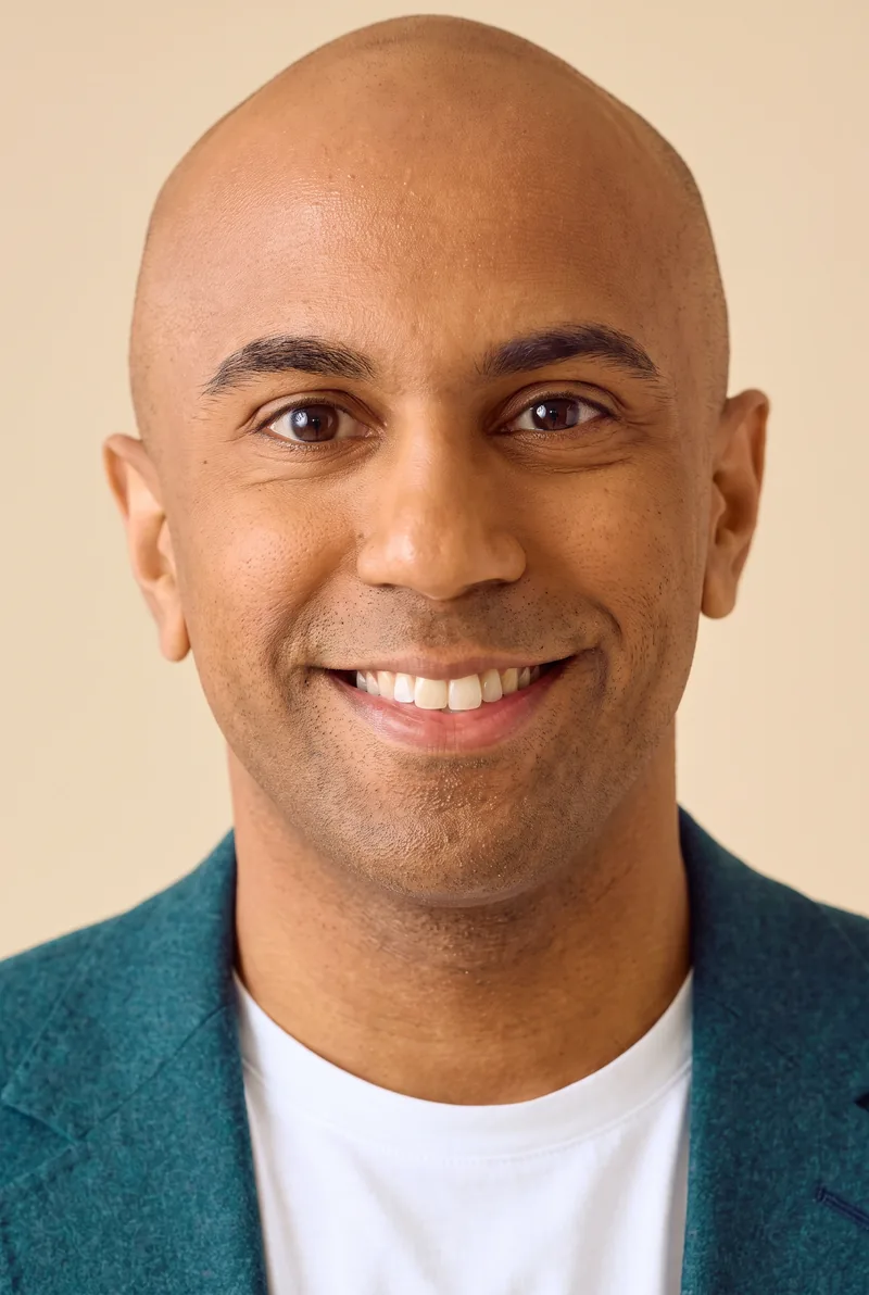 AI-generated portrait of Jehan Casinader, keynote speaker