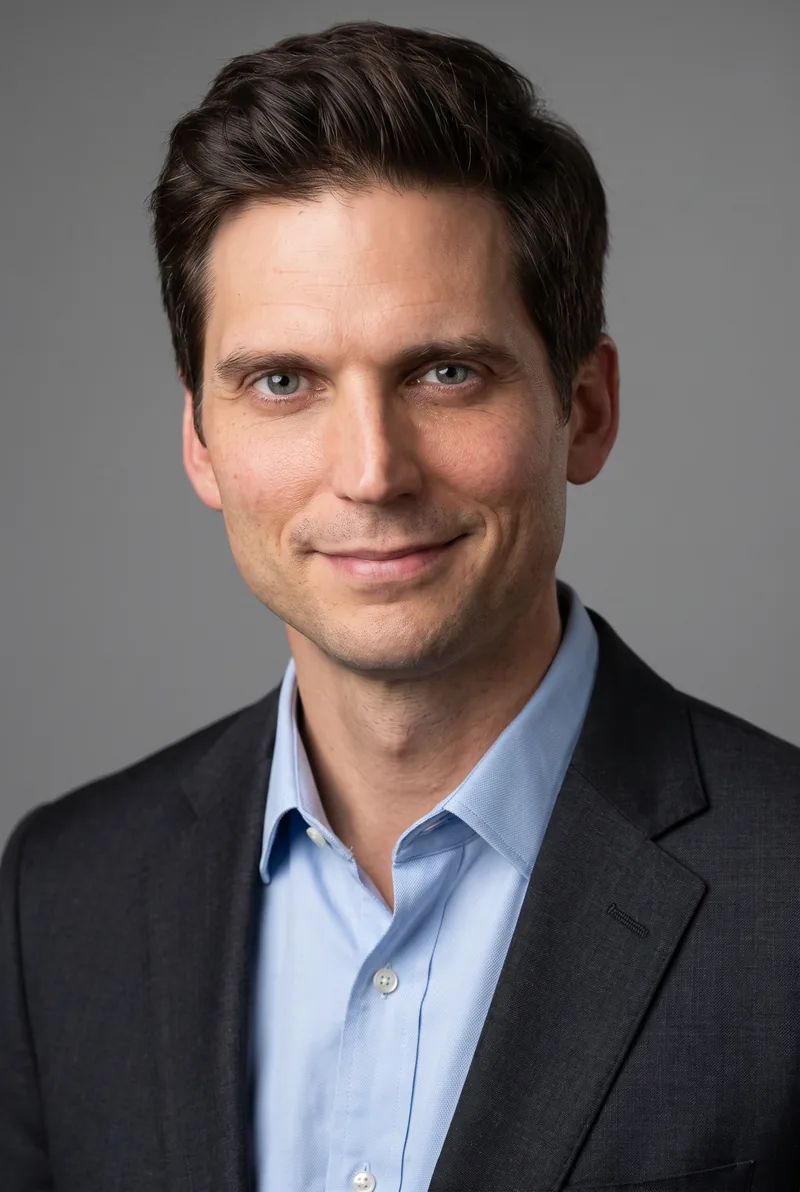 AI-generated portrait of Joel Ozborn, keynote speaker