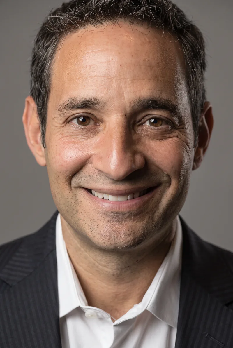 AI-generated portrait of Josh Linkner, keynote speaker