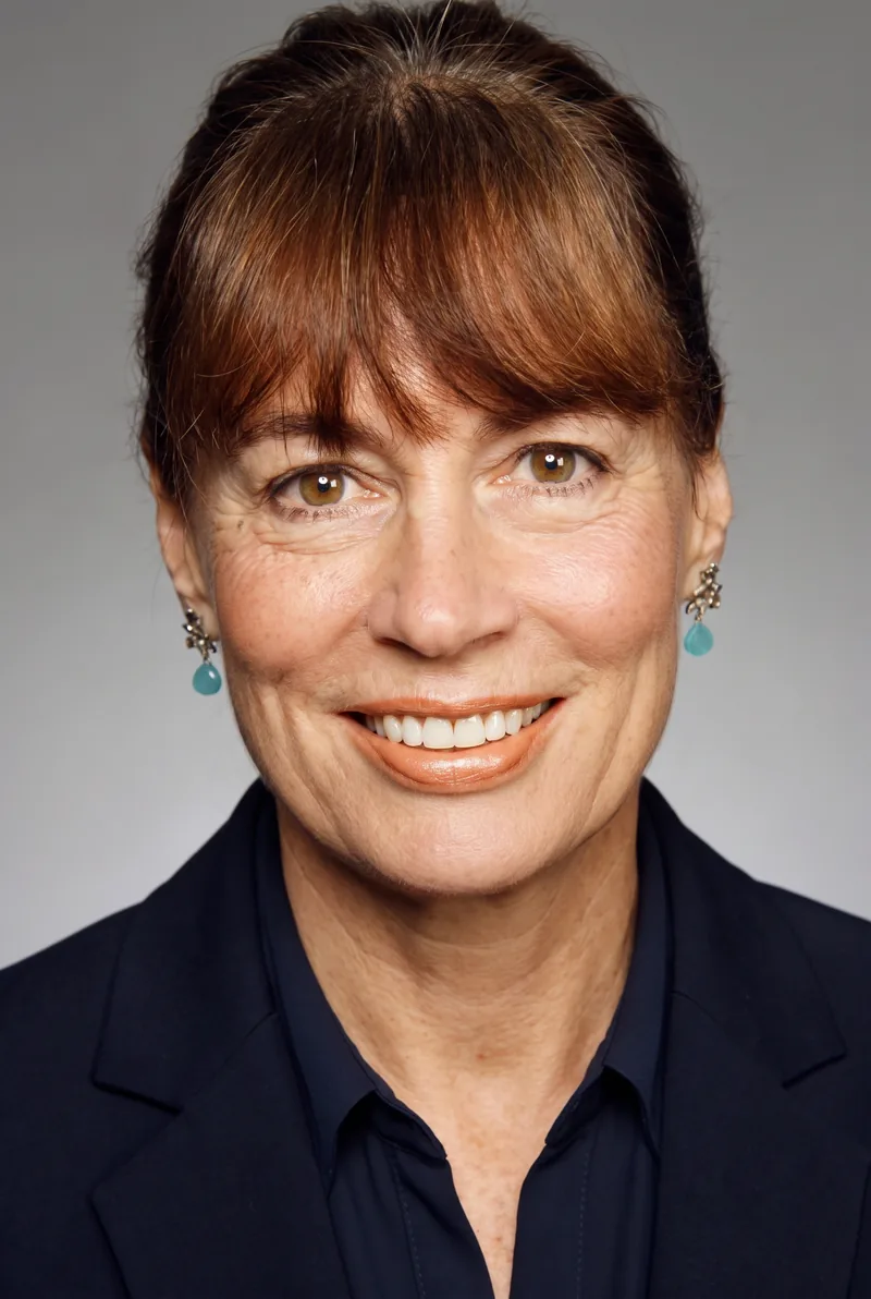 AI-generated portrait of Julie Garlans McLellan, keynote speaker