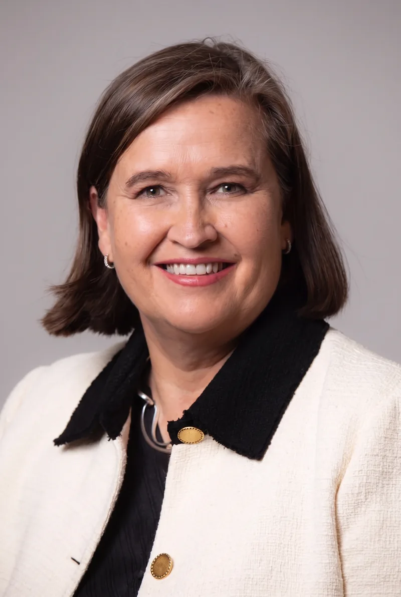 AI-generated portrait of Kate Jenkins AO, keynote speaker