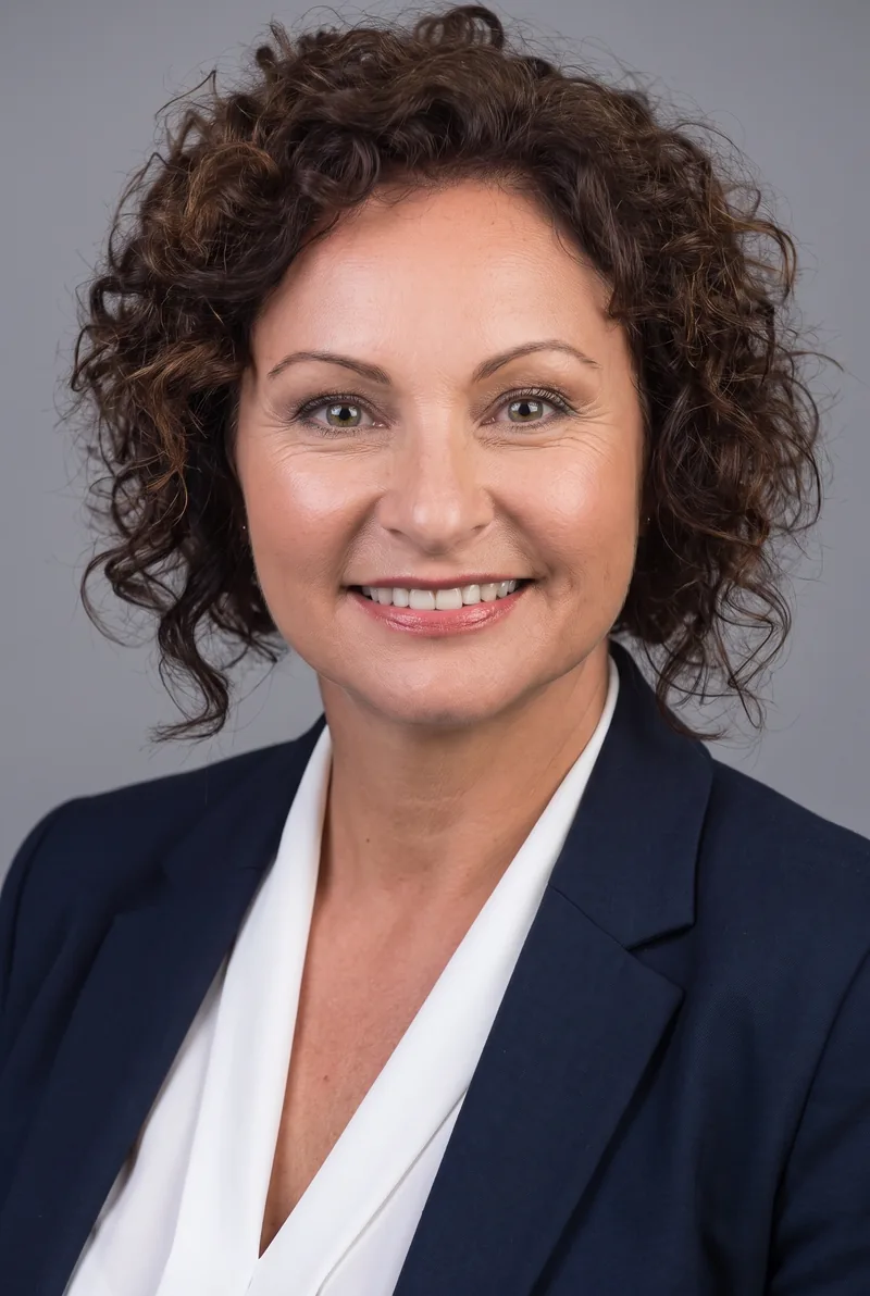 AI-generated portrait of Kate Osborne, keynote speaker