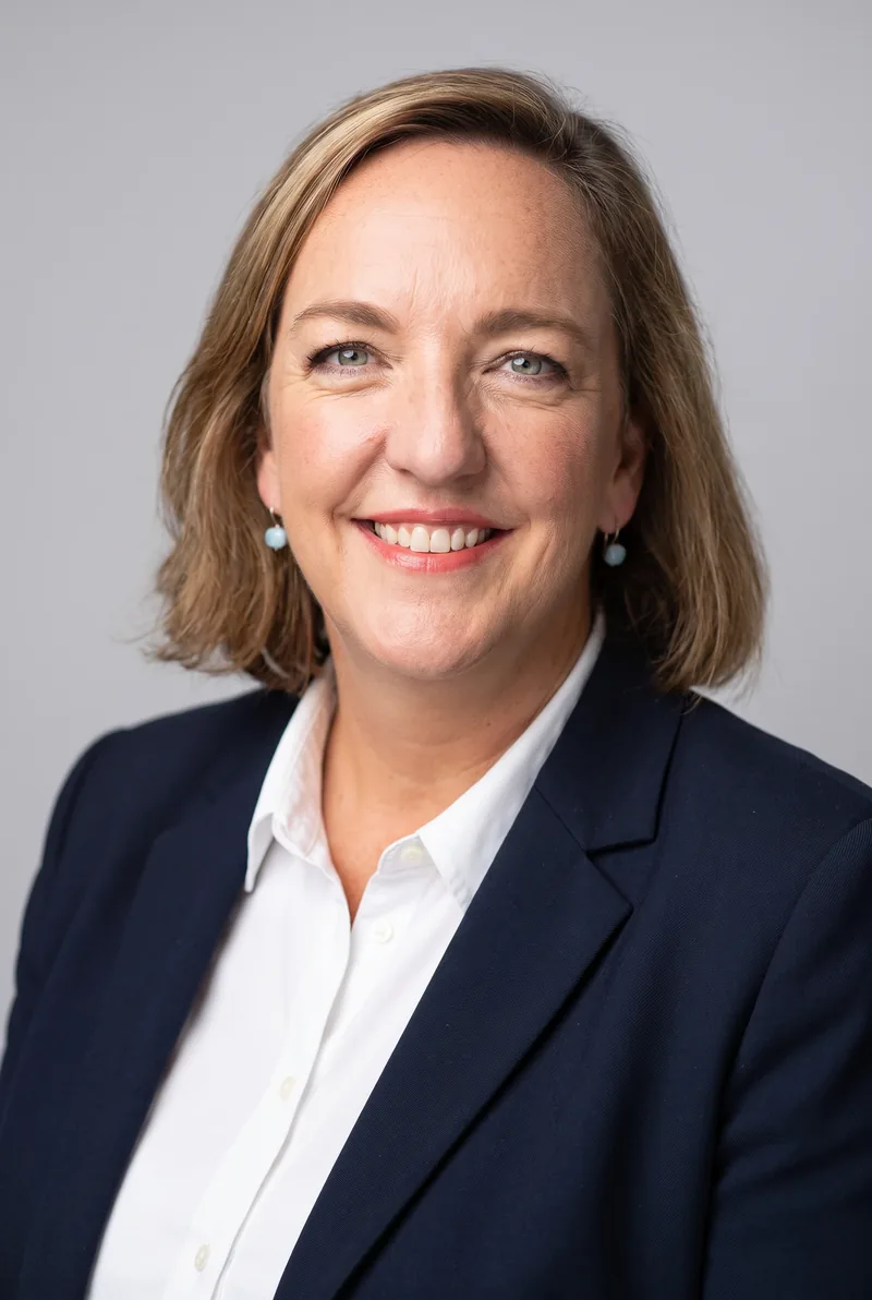 AI-generated portrait of Katrina Waugh, keynote speaker