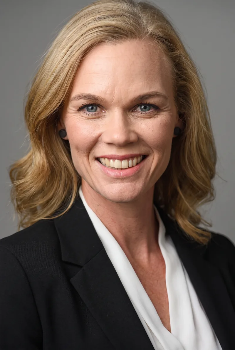 AI-generated portrait of Katrina Webb OAM, keynote speaker