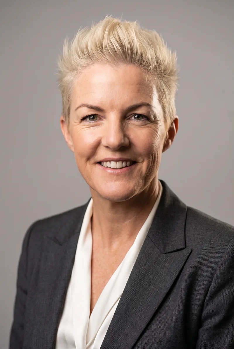 AI-generated portrait of Lauren Clemett, keynote speaker