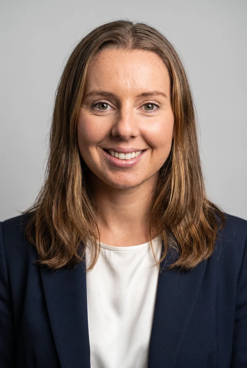 AI-generated portrait of Lottie Dalziel, keynote speaker