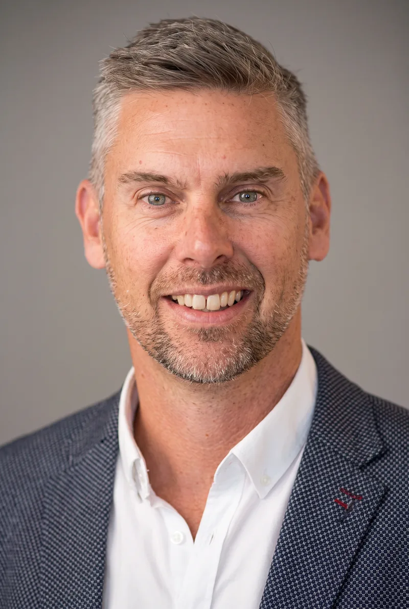 AI-generated portrait of Mark Dobson, keynote speaker