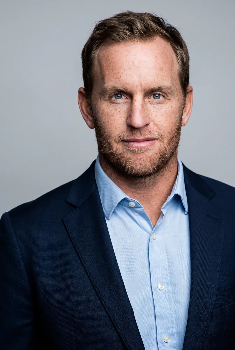 AI-generated portrait of Mark Mathews, keynote speaker