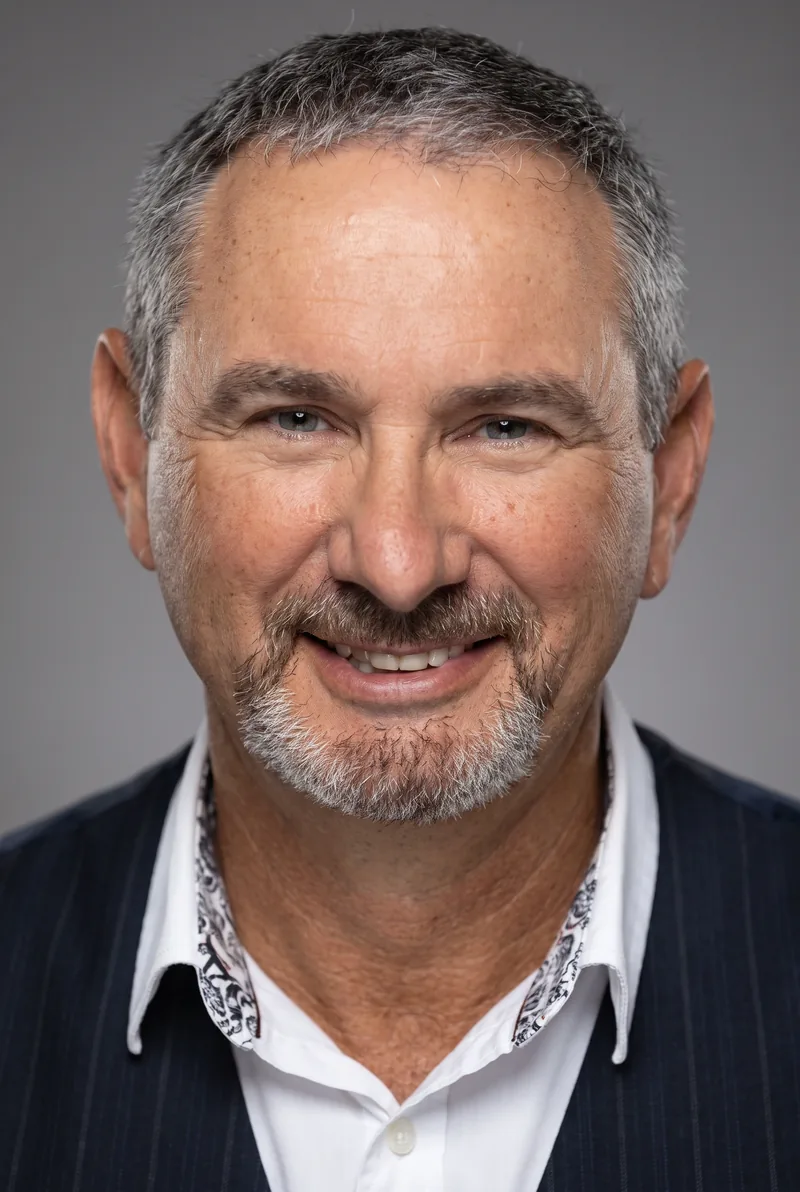 AI-generated portrait of Mark McConville, keynote speaker