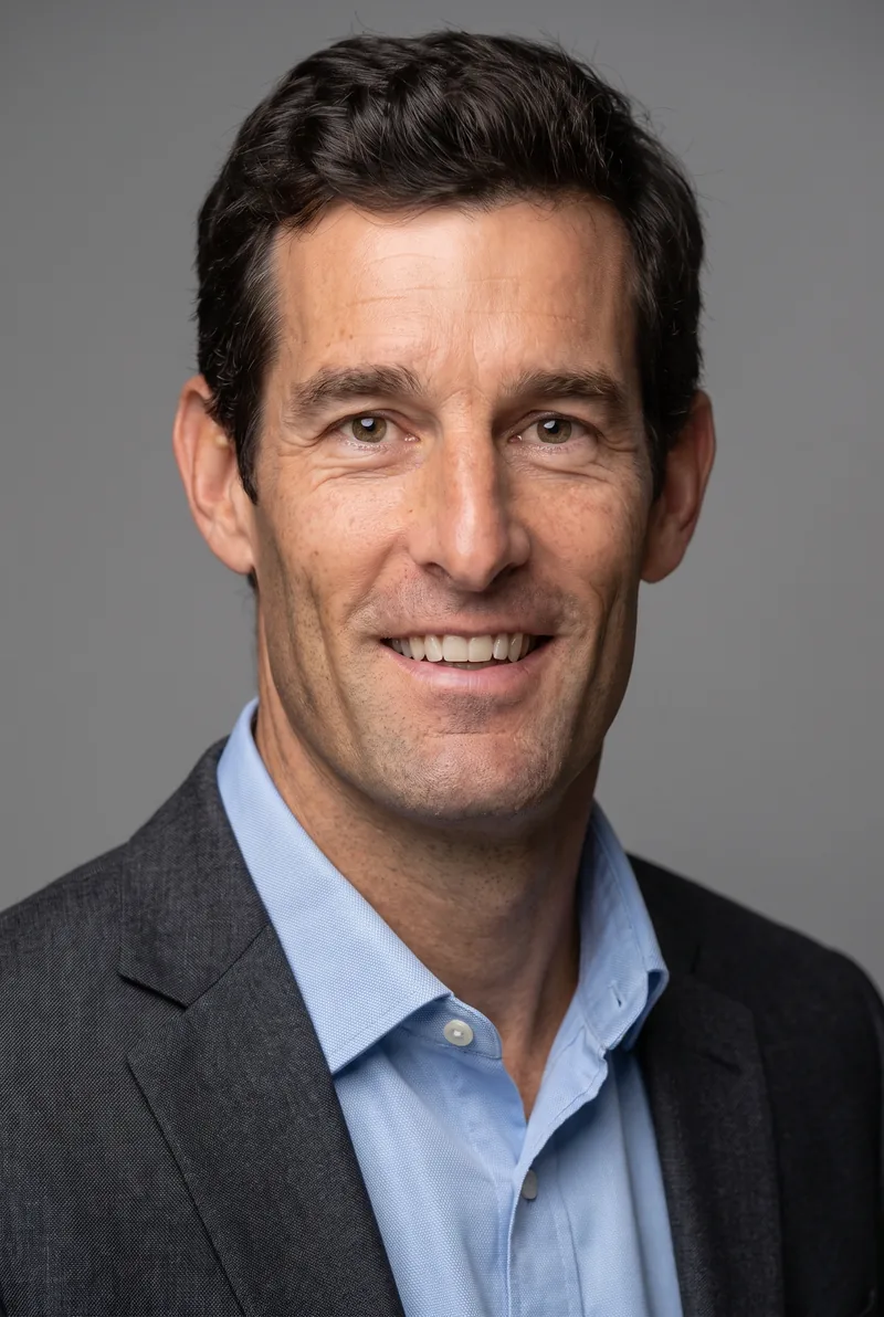AI-generated portrait of Mark Webber, keynote speaker