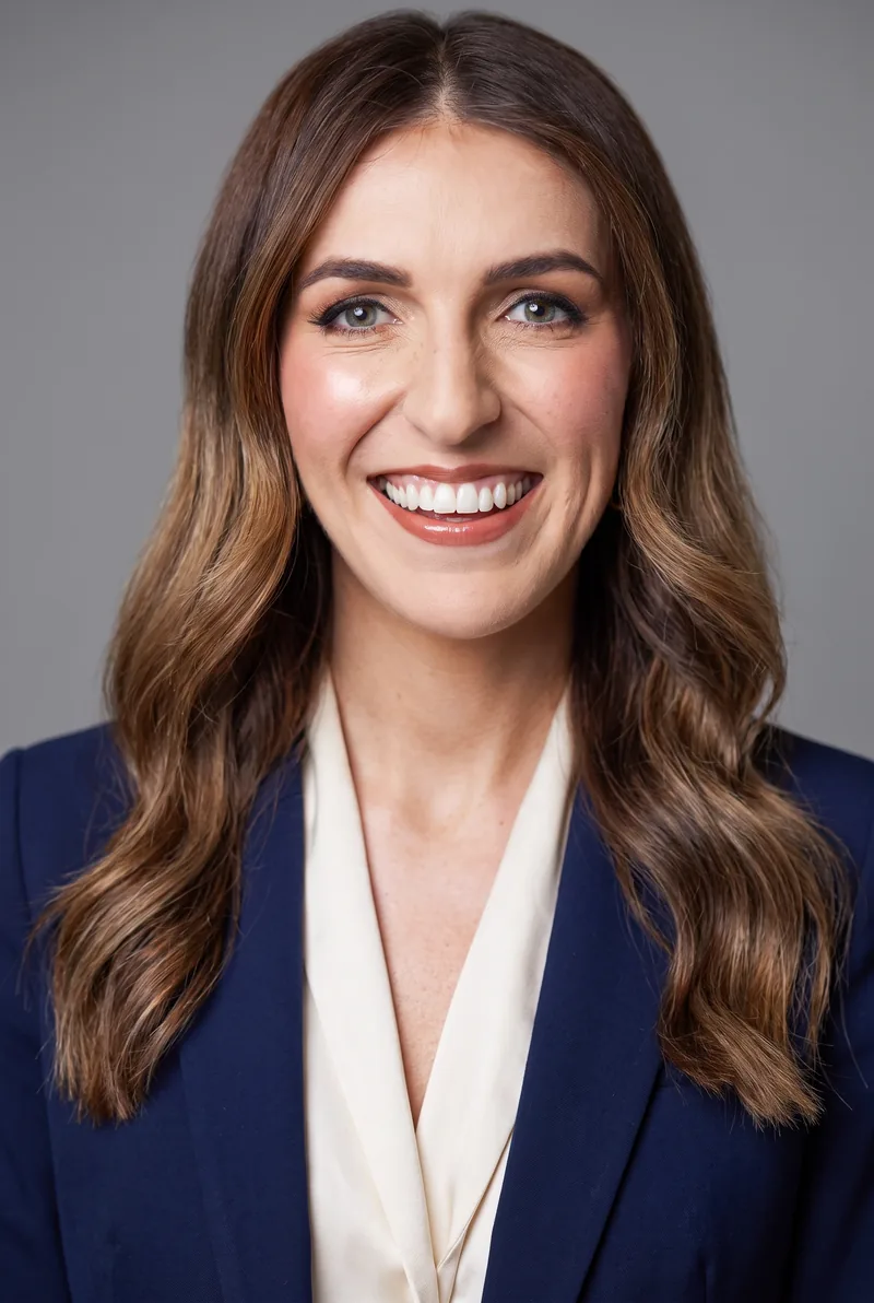 AI-generated portrait of Melanie Bracewell, keynote speaker