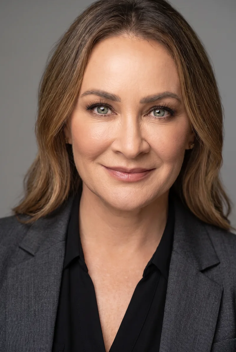 AI-generated portrait of Michelle Bridges, keynote speaker