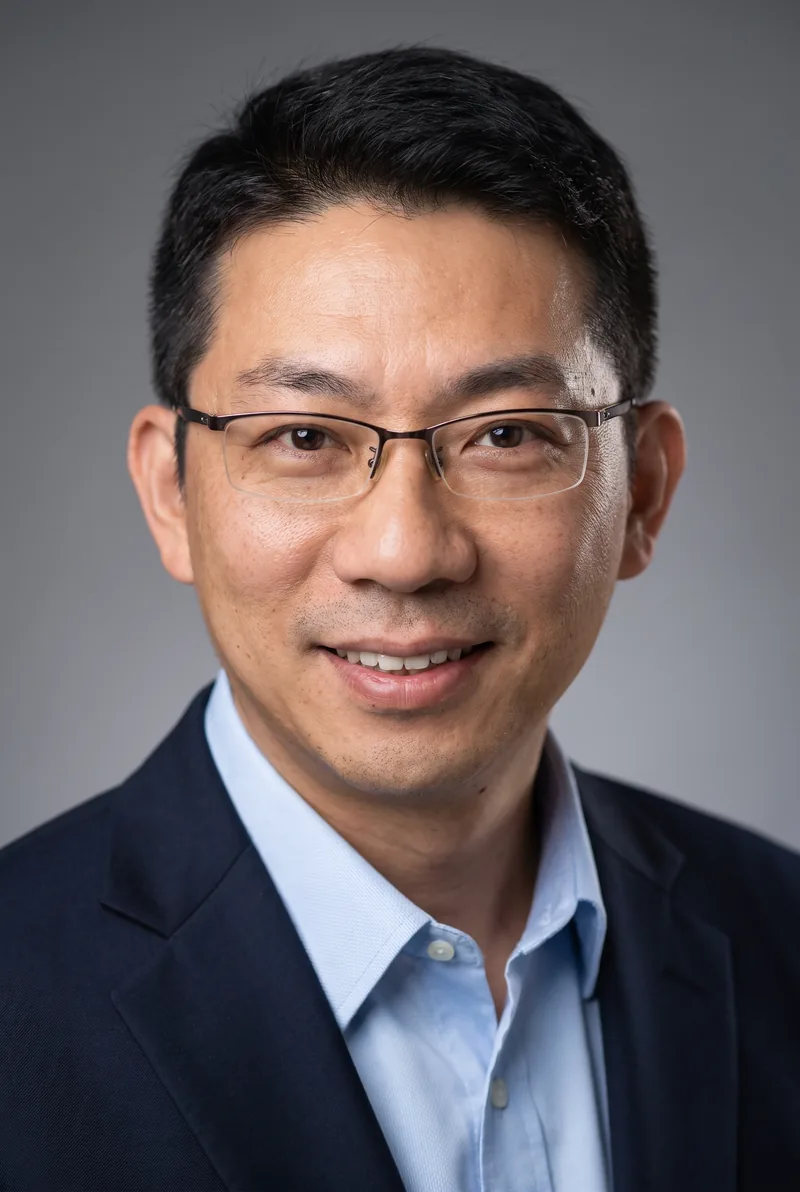 AI-generated portrait of Morinosuke Kawaguchi, keynote speaker