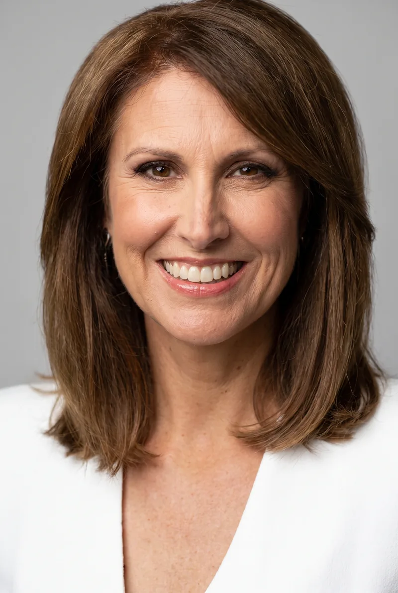 AI-generated portrait of Natalie Barr, keynote speaker