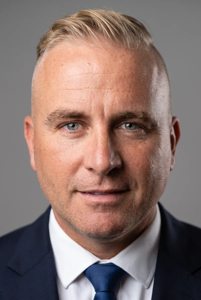 AI-generated portrait of Nick Bowditch, keynote speaker