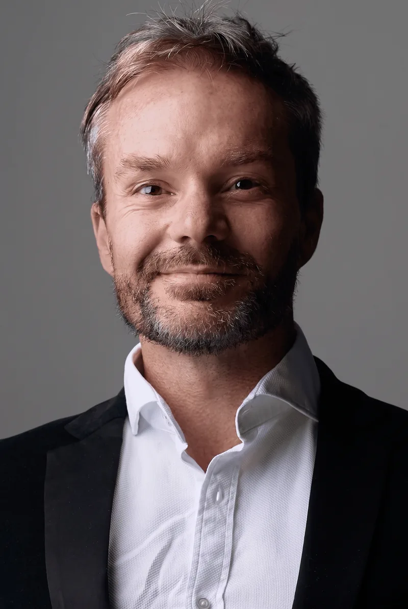 AI-generated portrait of Nick Rado, keynote speaker
