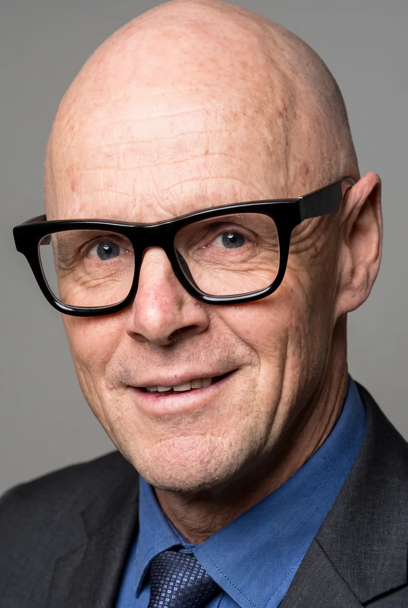 AI-generated portrait of Patrick Duffy, keynote speaker