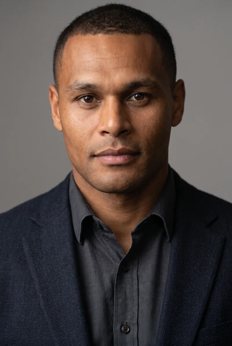 AI-generated portrait of Patrick Mills, keynote speaker