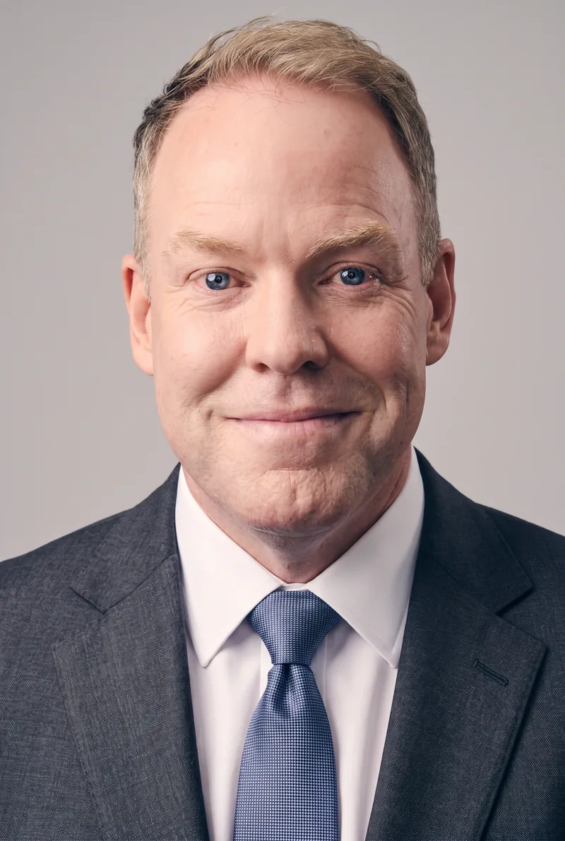 AI-generated portrait of Peter Helliar, keynote speaker