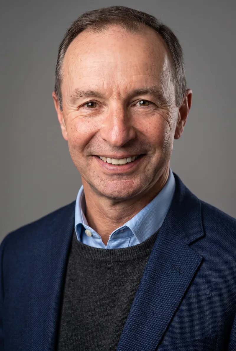 AI-generated portrait of Peter Hutchinson, keynote speaker