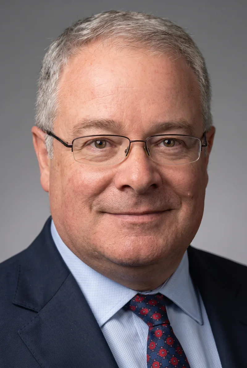 AI-generated portrait of Peter Jennings, keynote speaker