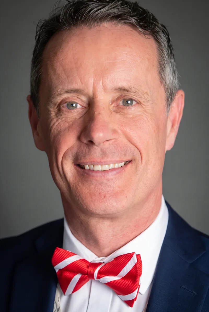 AI-generated portrait of Peter Merrett, keynote speaker