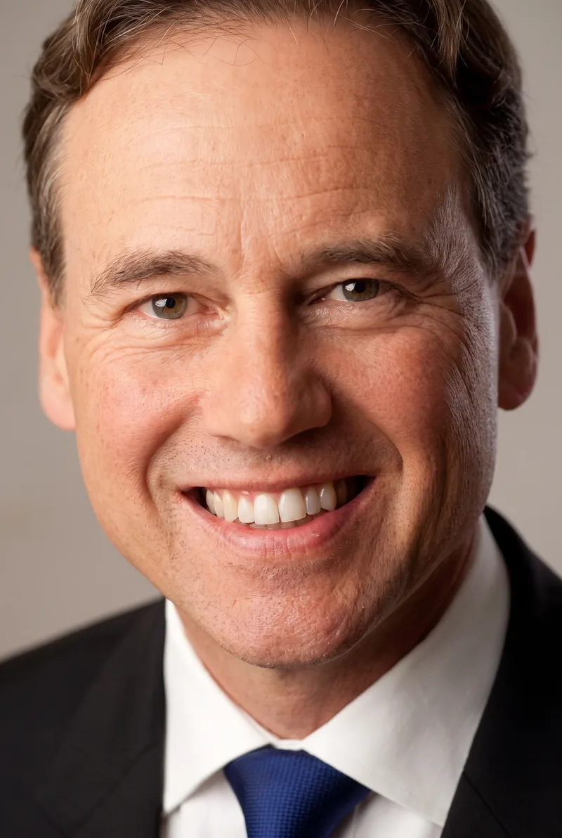 AI-generated portrait of Professor The Honourable Greg Hunt, keynote speaker