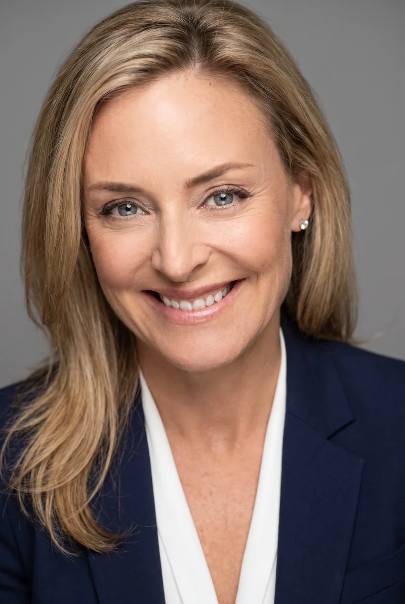 AI-generated portrait of Rachael Beck, keynote speaker