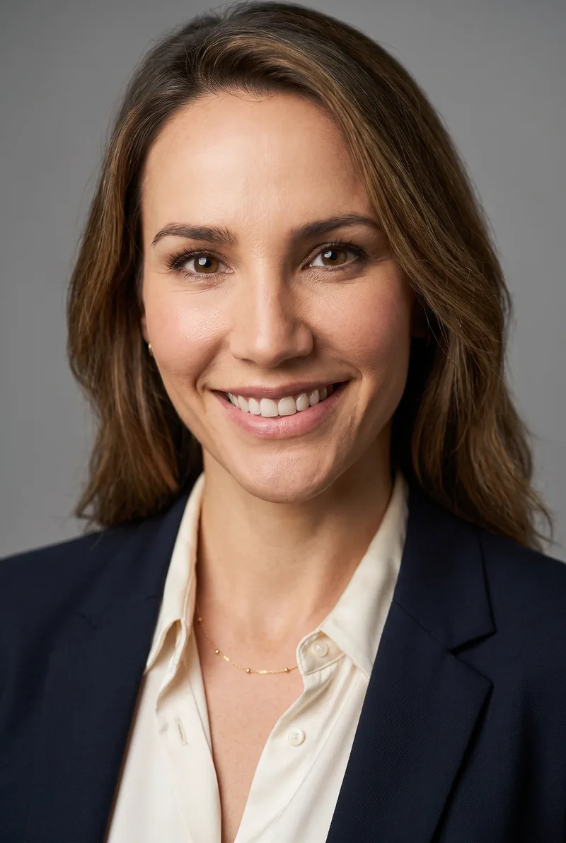 AI-generated portrait of Rachael Finch, keynote speaker