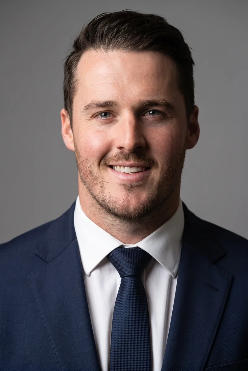 AI-generated portrait of Robbie Figg, keynote speaker