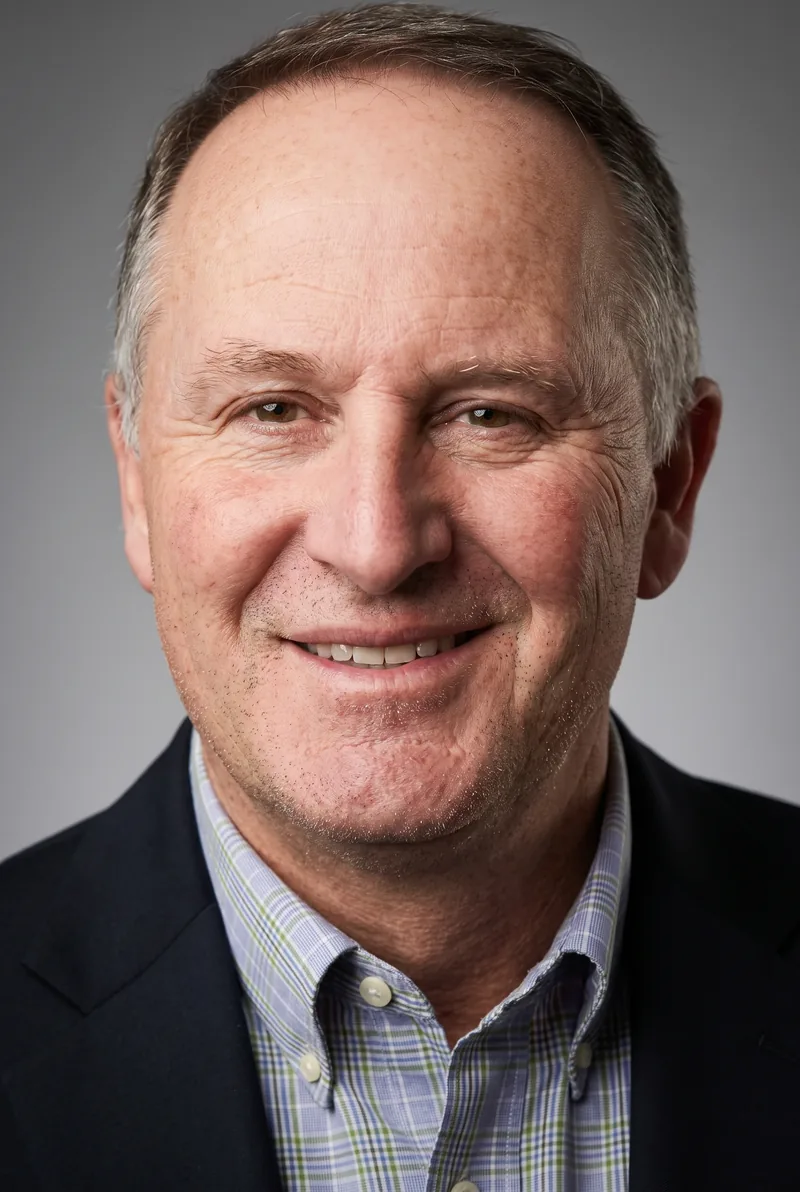 AI-generated portrait of Rt Hon Sir John Key, keynote speaker