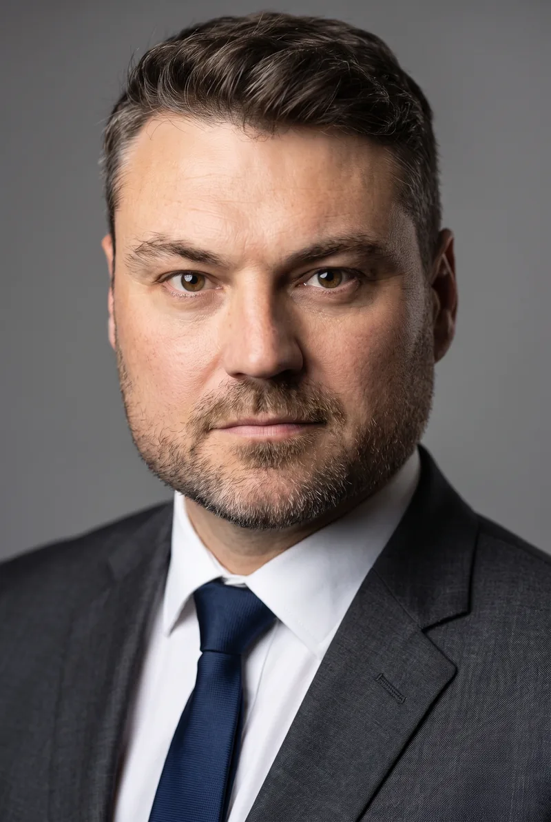 AI-generated portrait of Russell Pearson, keynote speaker